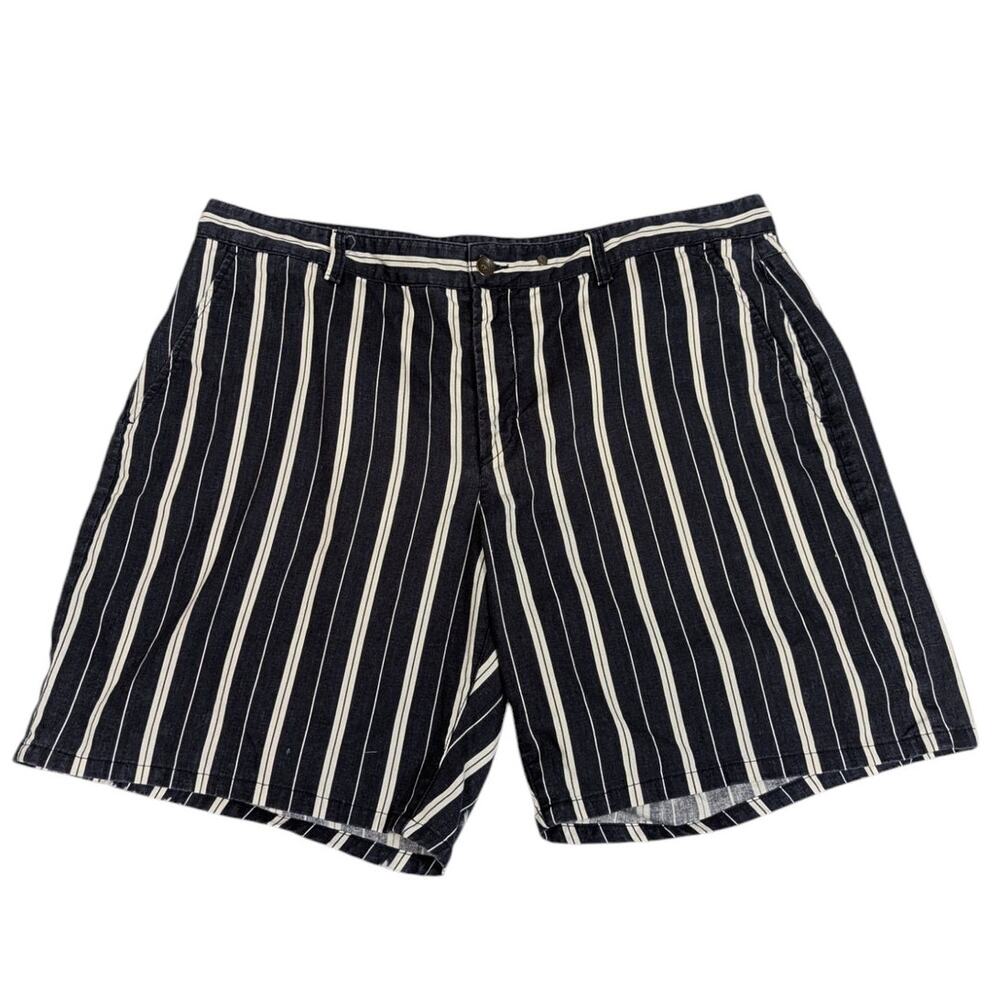 Rag & Bone Striped Mens Shorts Blue and White Size 40